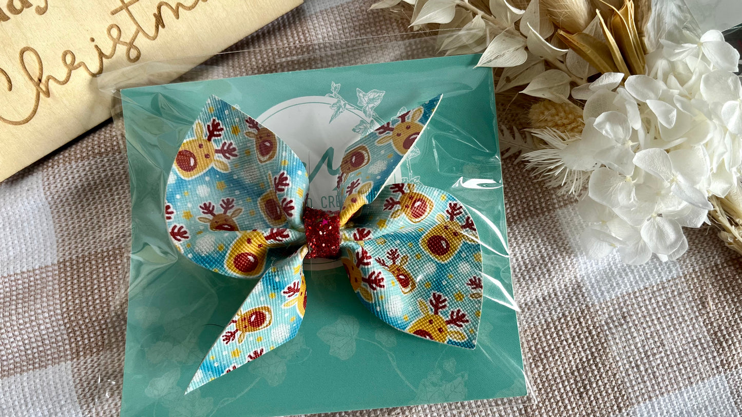 Christmas theme hair bows