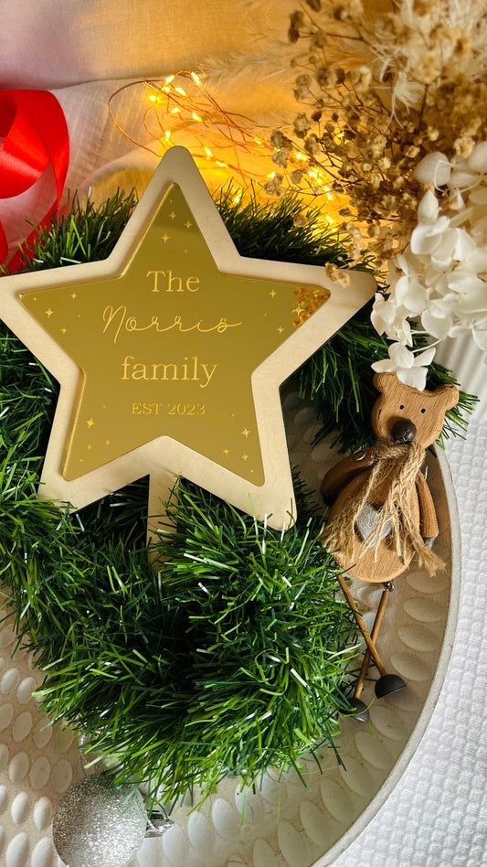 Gold Christmas tree topper