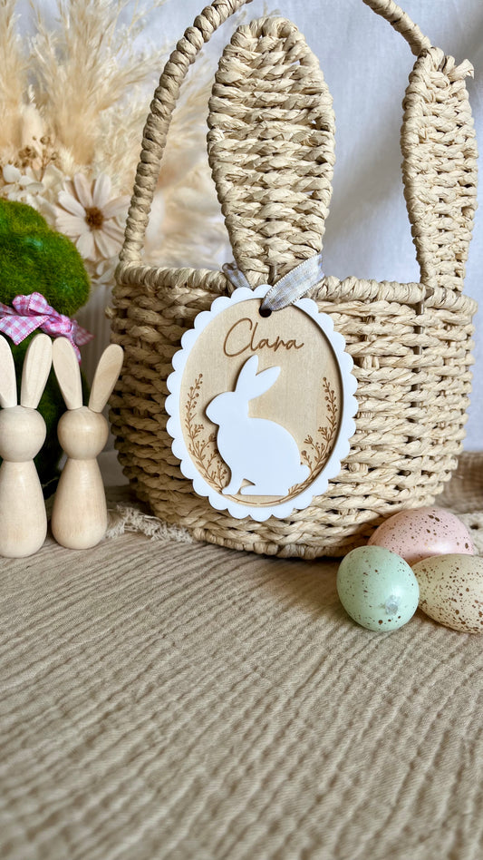Layered Bunny basket tags design 4