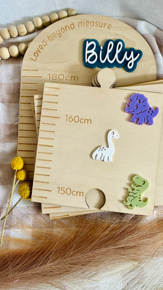 Dinosaur theme growth chart