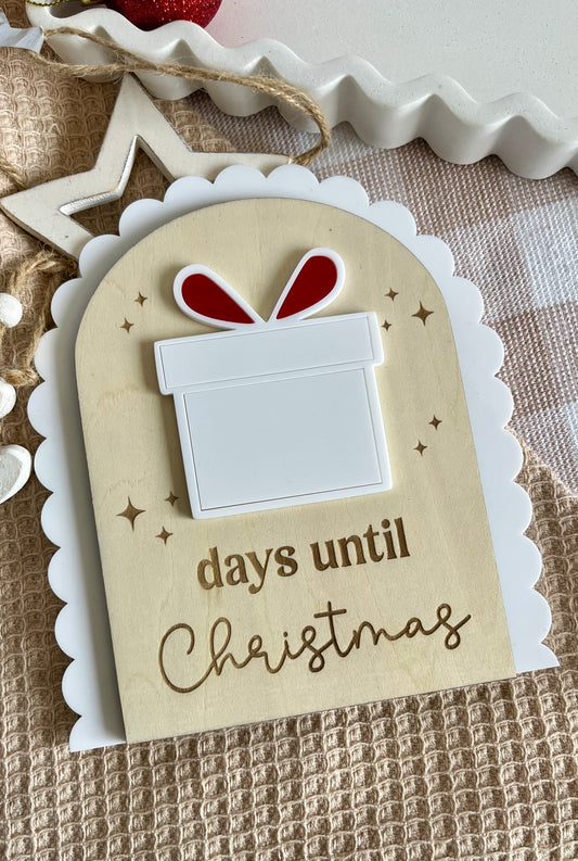 Present countdown sign