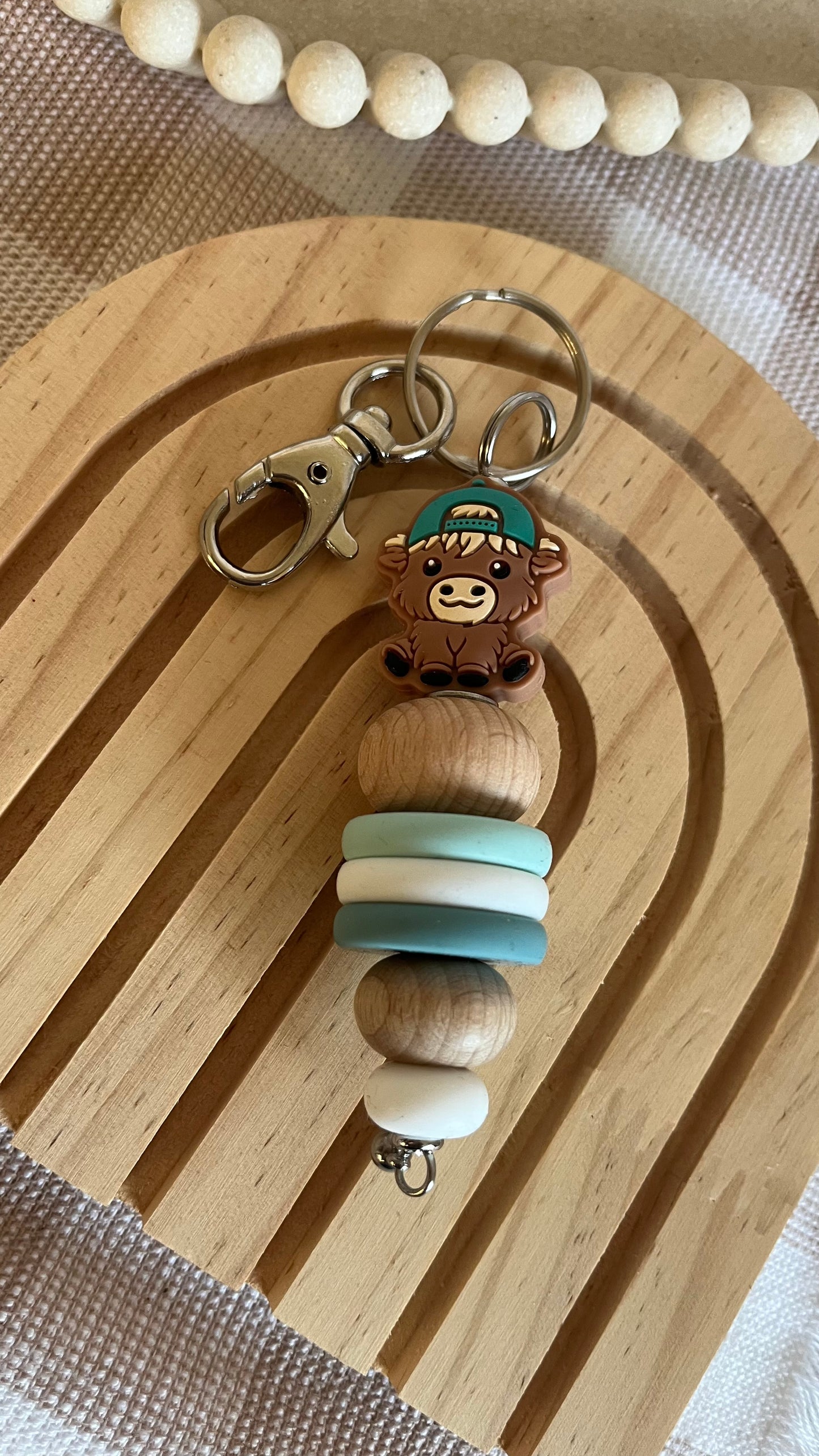 Highlander cap keychain