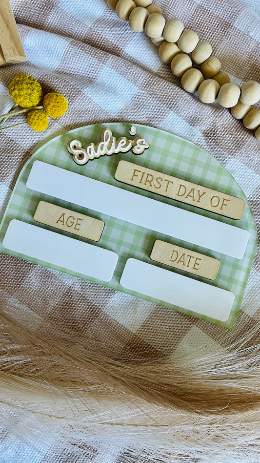 Print first day board