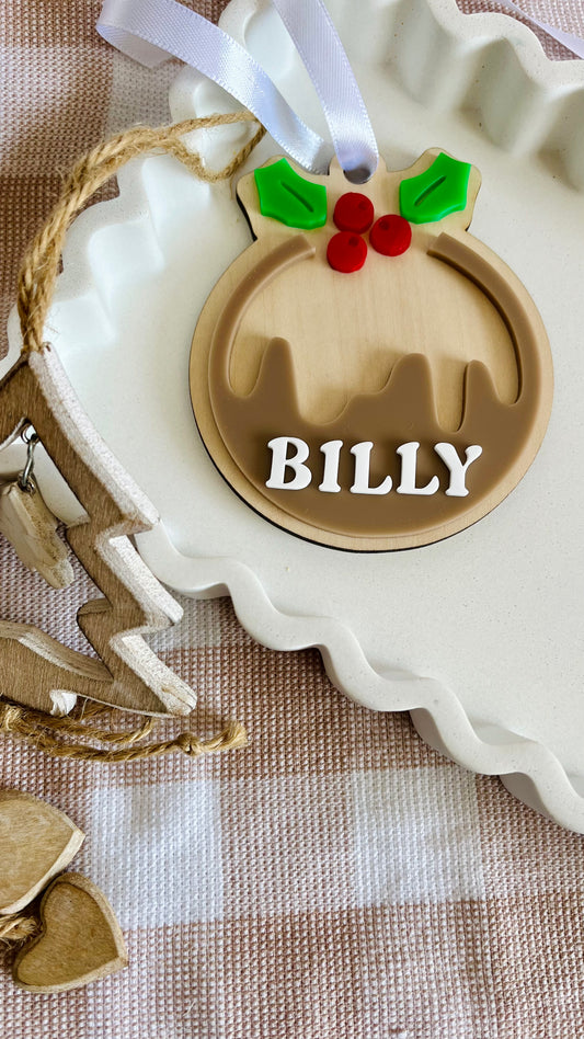 Christmas pudding bauble