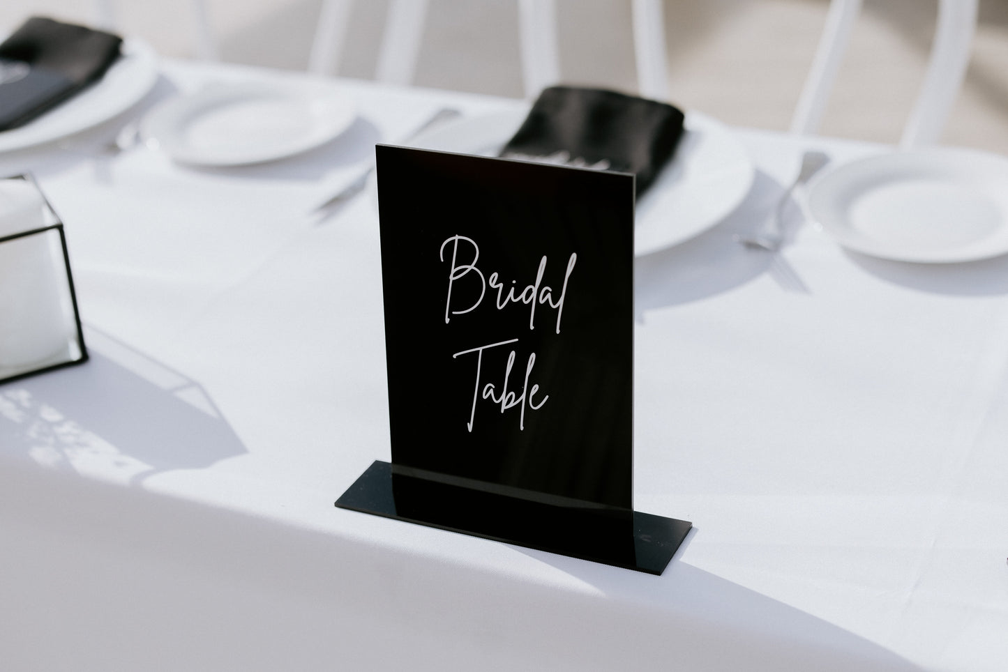 Table numbers/ guest book/ in loving memory signage