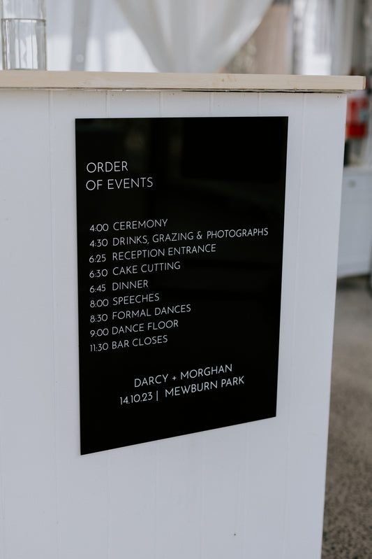 Customised A2 order of events request