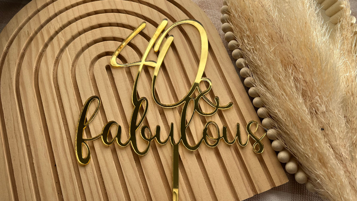 Large single layer gold topper