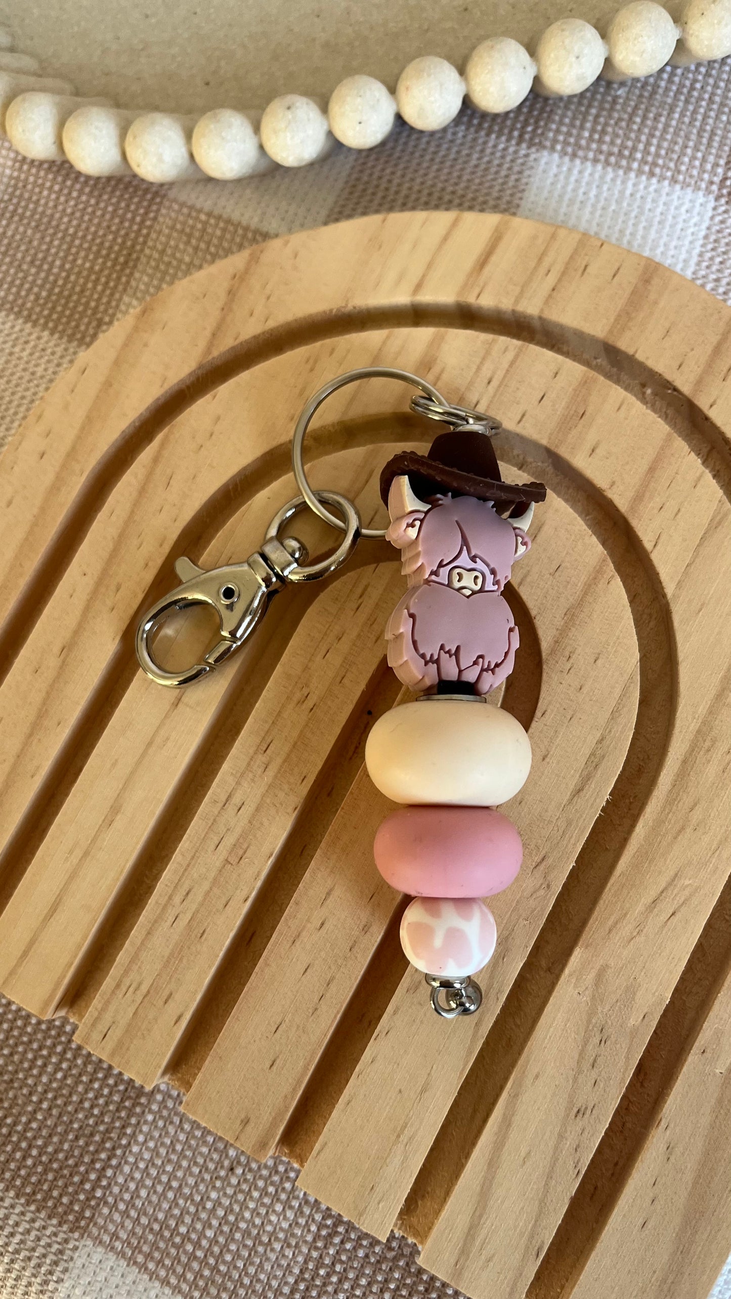 Hyland cow + hat key chains