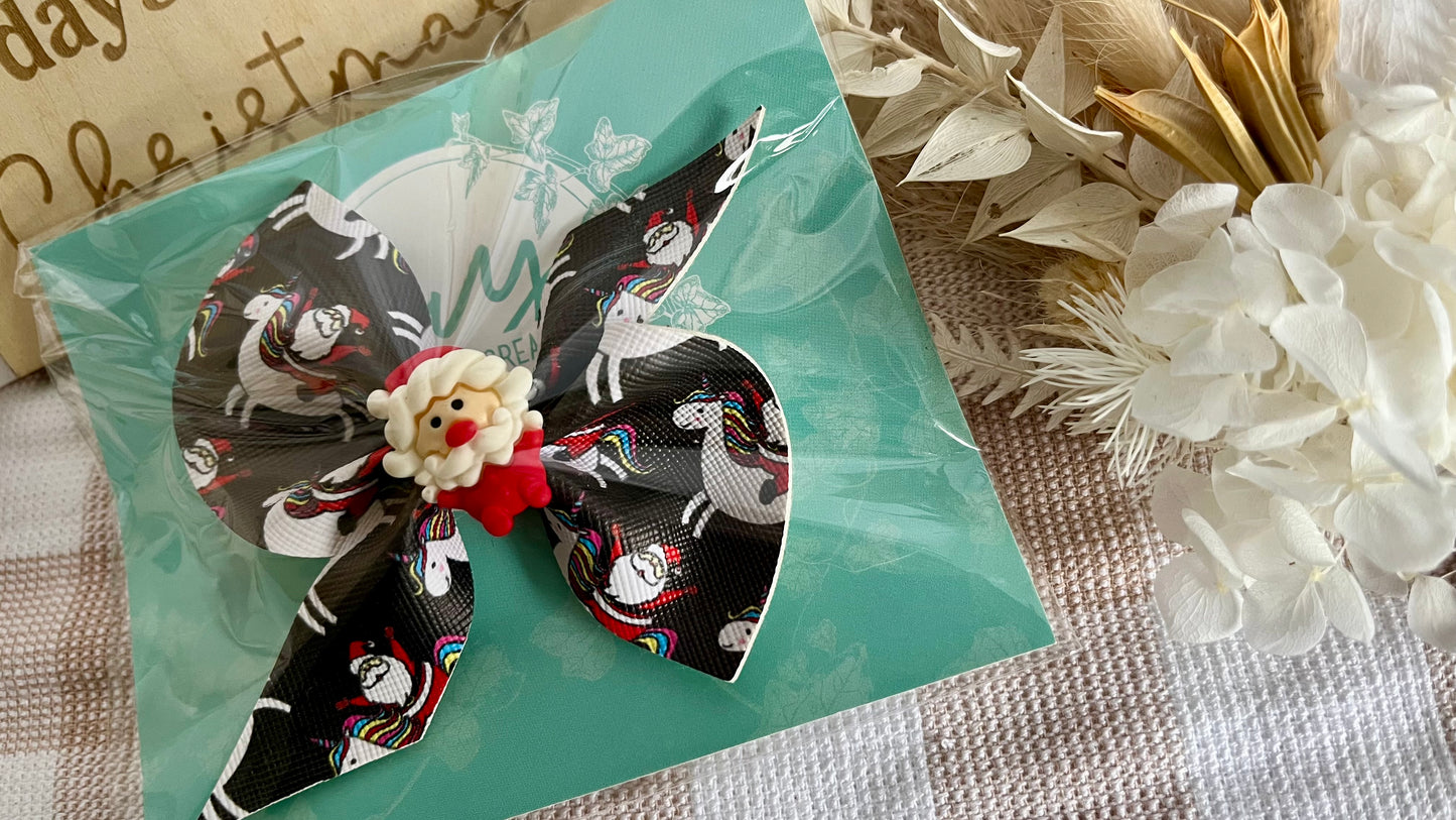 Christmas theme hair bows