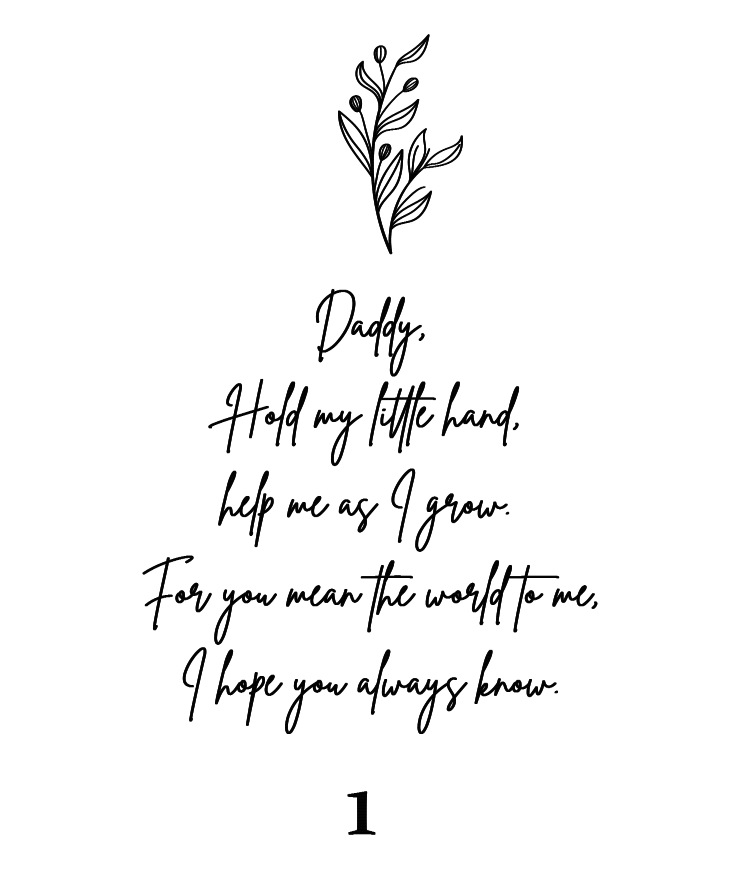 Father's Day bookstyle photo frame (Multiple design options available)