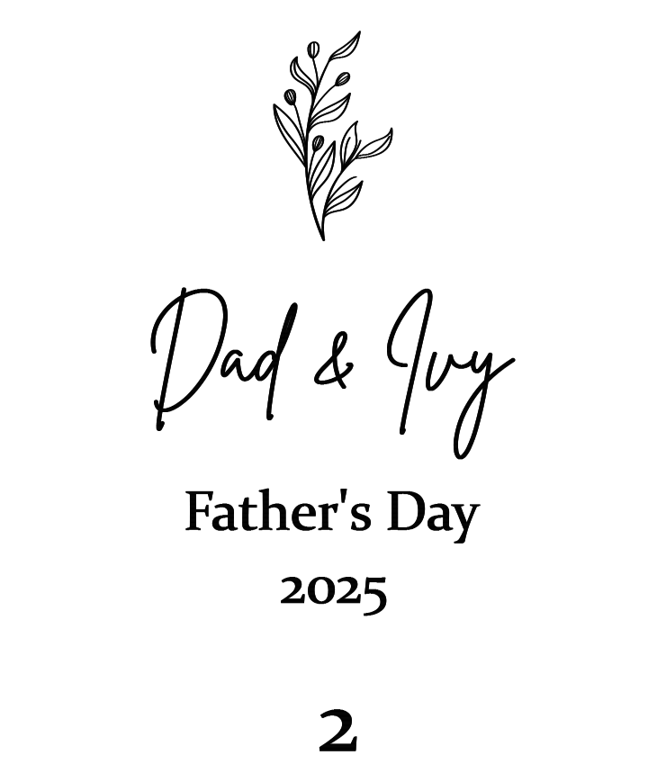Father's Day bookstyle photo frame (Multiple design options available)