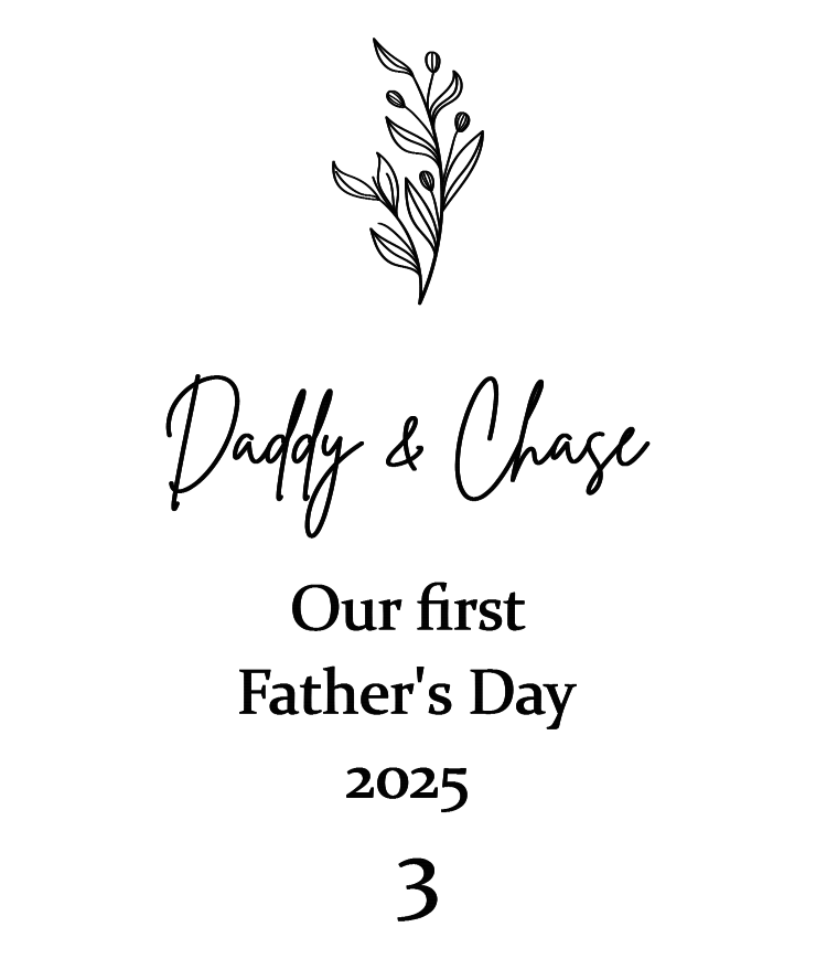 Father's Day bookstyle photo frame (Multiple design options available)