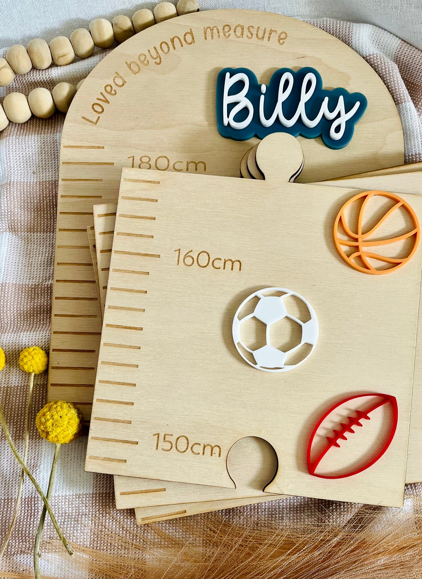 Sports theme growth chart