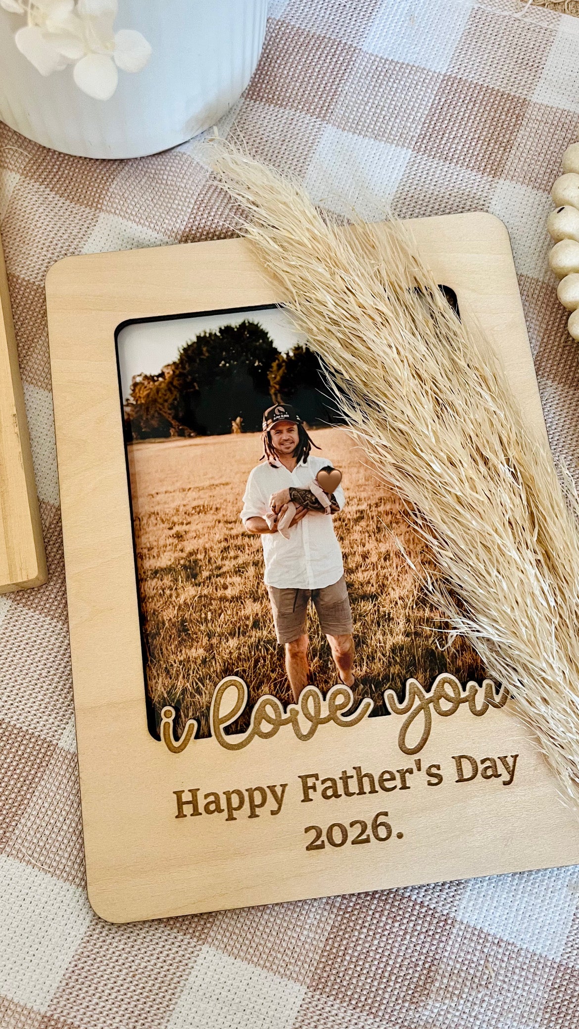 Engraved frame