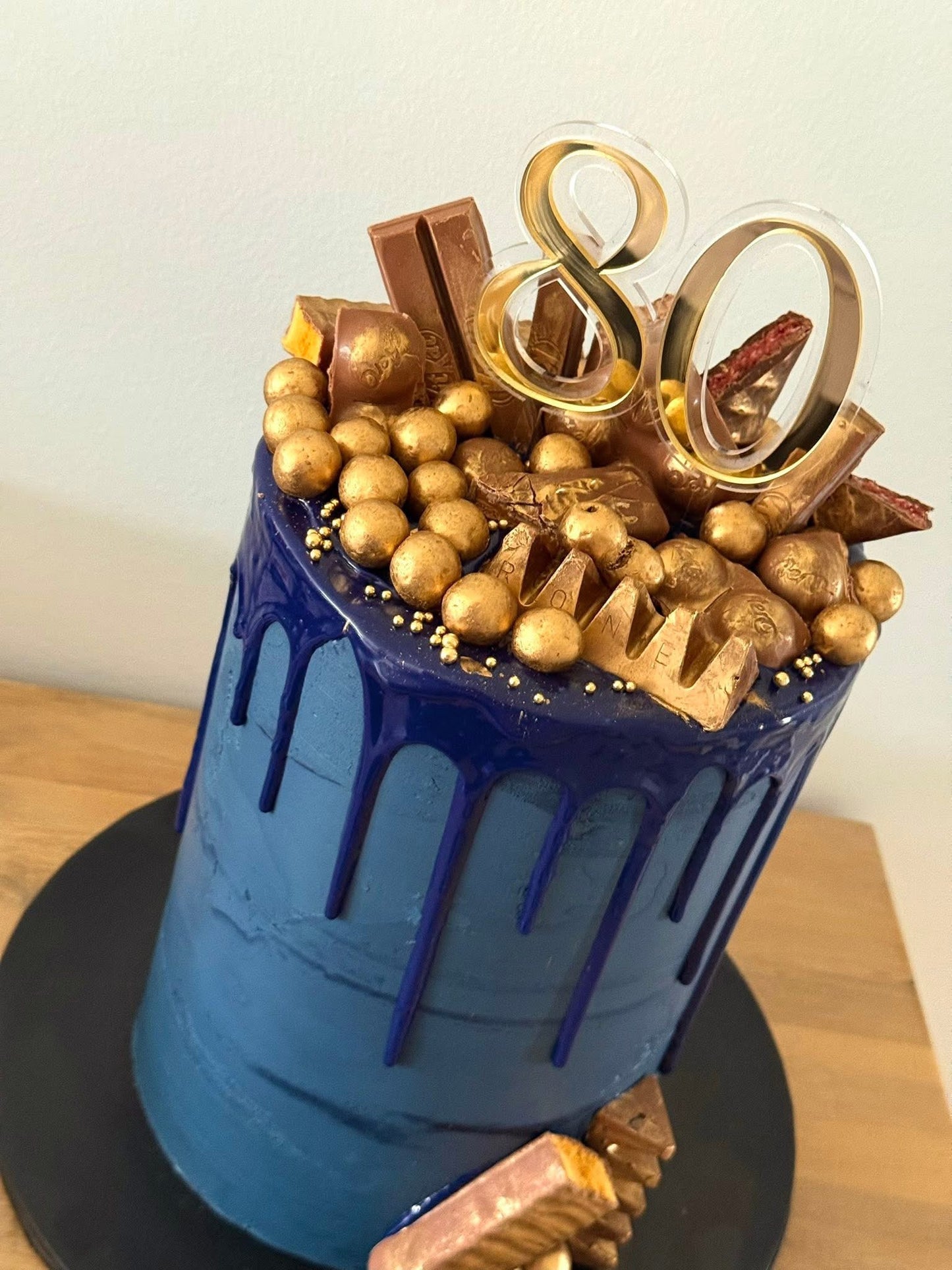 Number cake topper