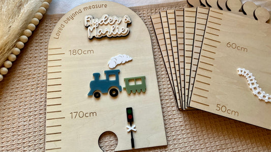 Train theme growth chart