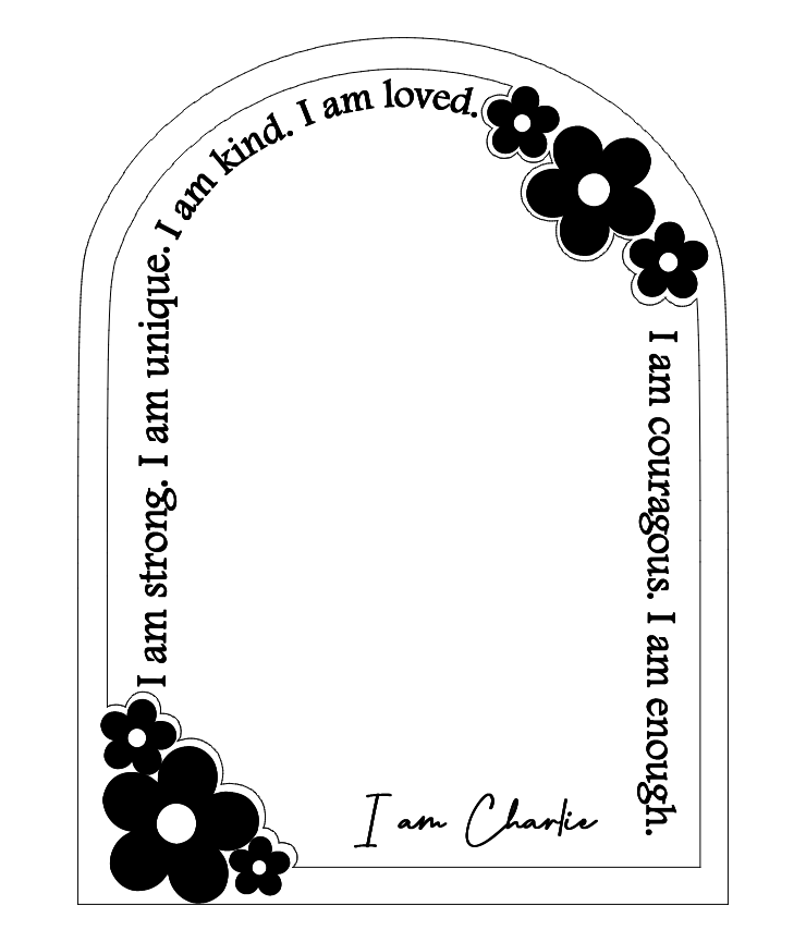 Daisies affirmation mirror
