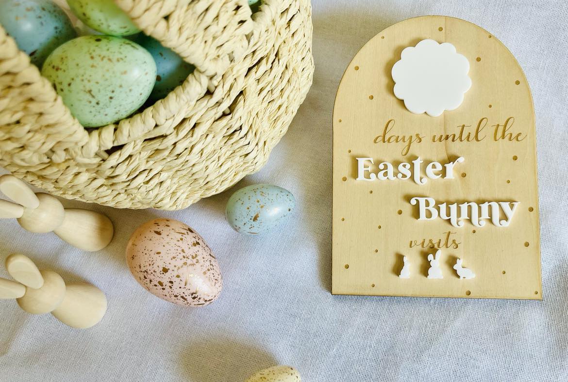 Days until Easter plaque