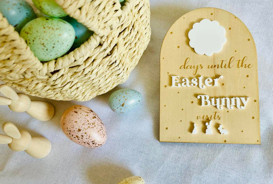 Days until Easter plaque