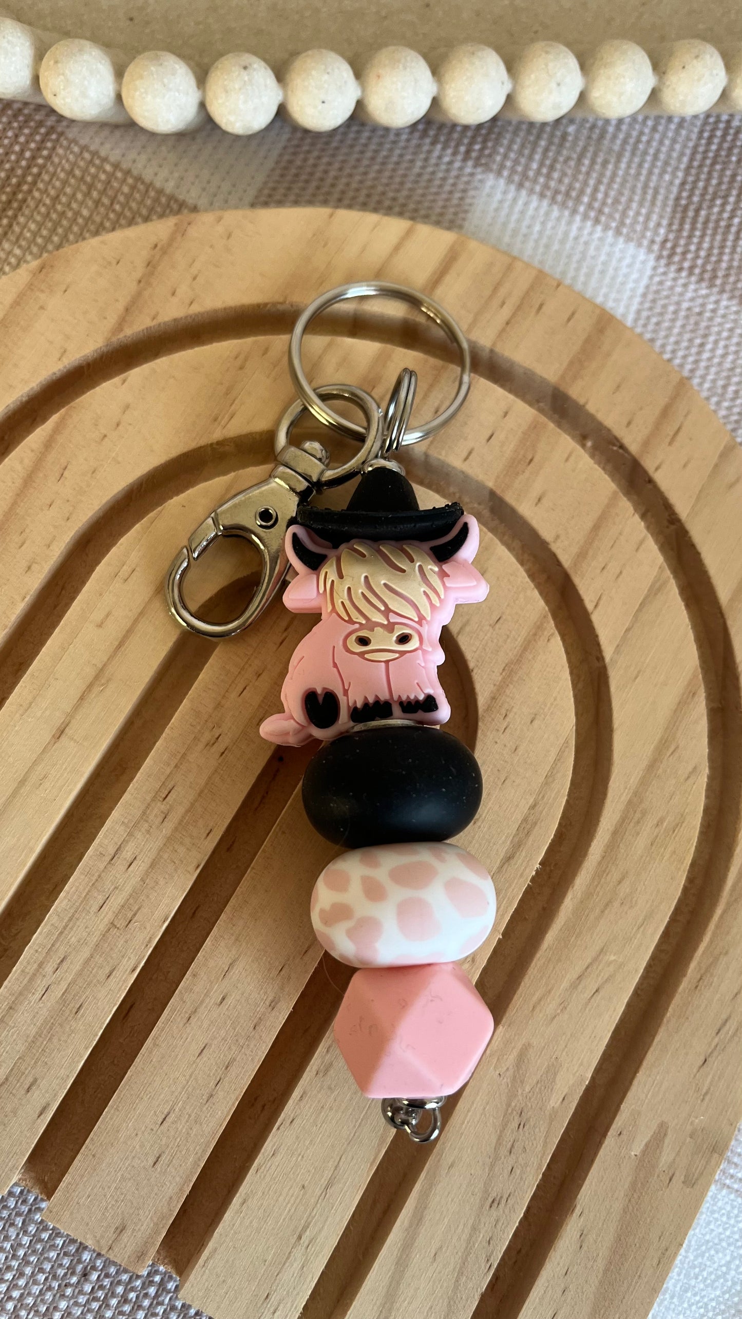 Hyland cow + hat key chains