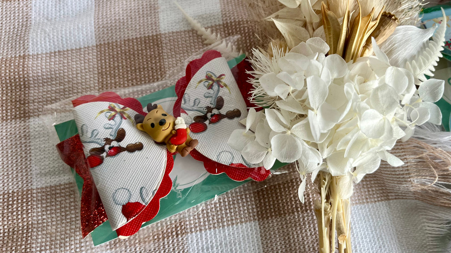 Christmas theme hair bows