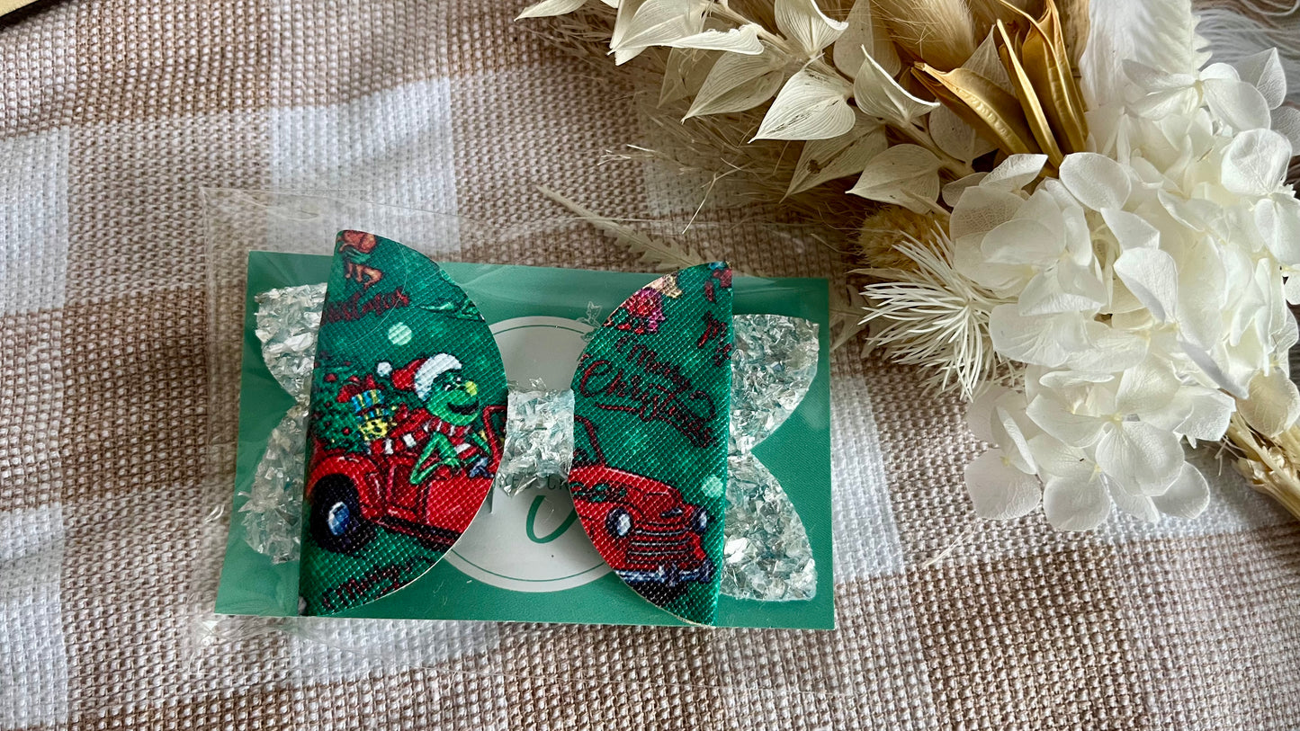 Christmas theme hair bows