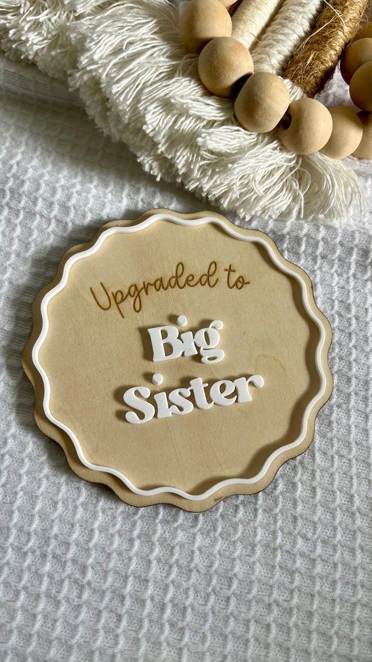 Promoted to big brother/ sister pregnancy announcement