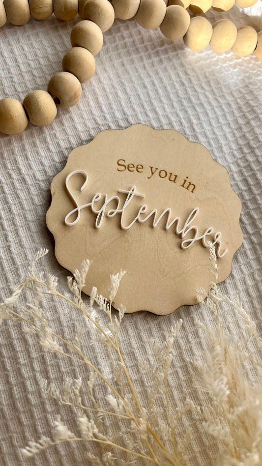 See you in… pregnancy announcement