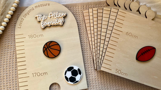 Sports theme growth chart