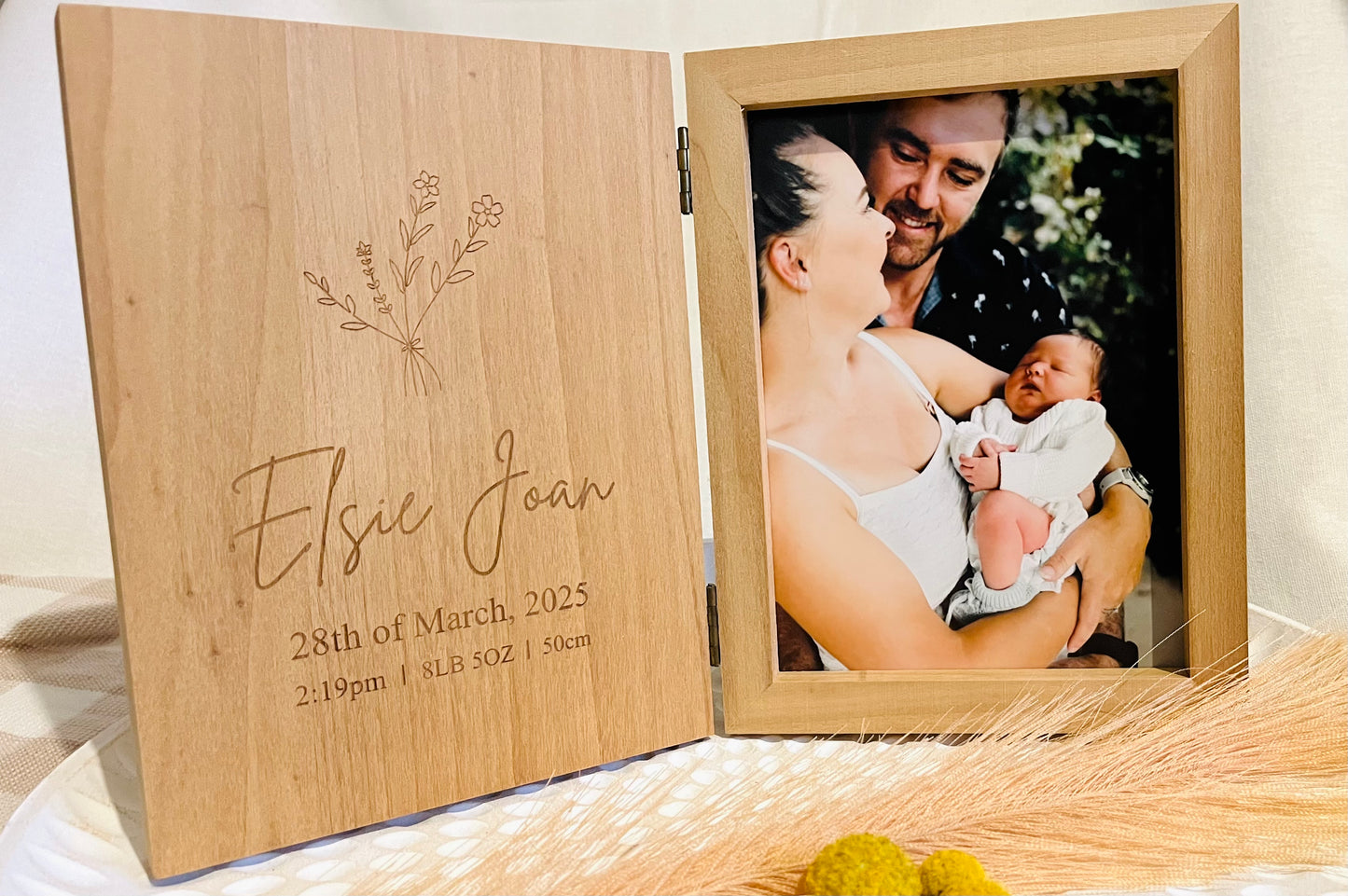 Father's Day bookstyle photo frame (Multiple design options available)