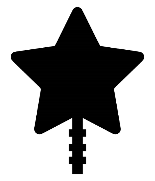 Silver Christmas tree topper