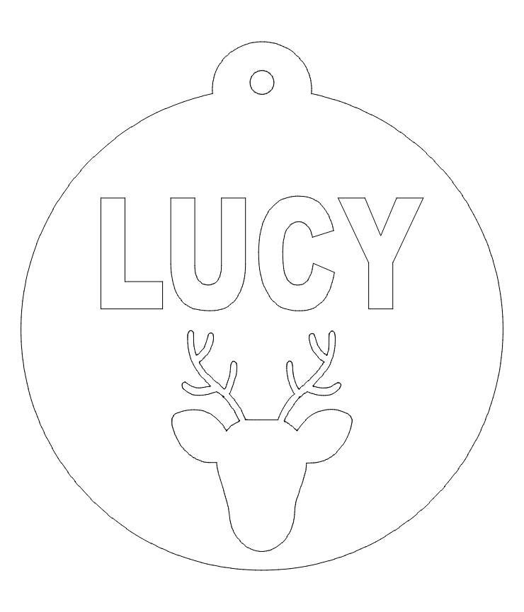 Lucy ply tree bauble