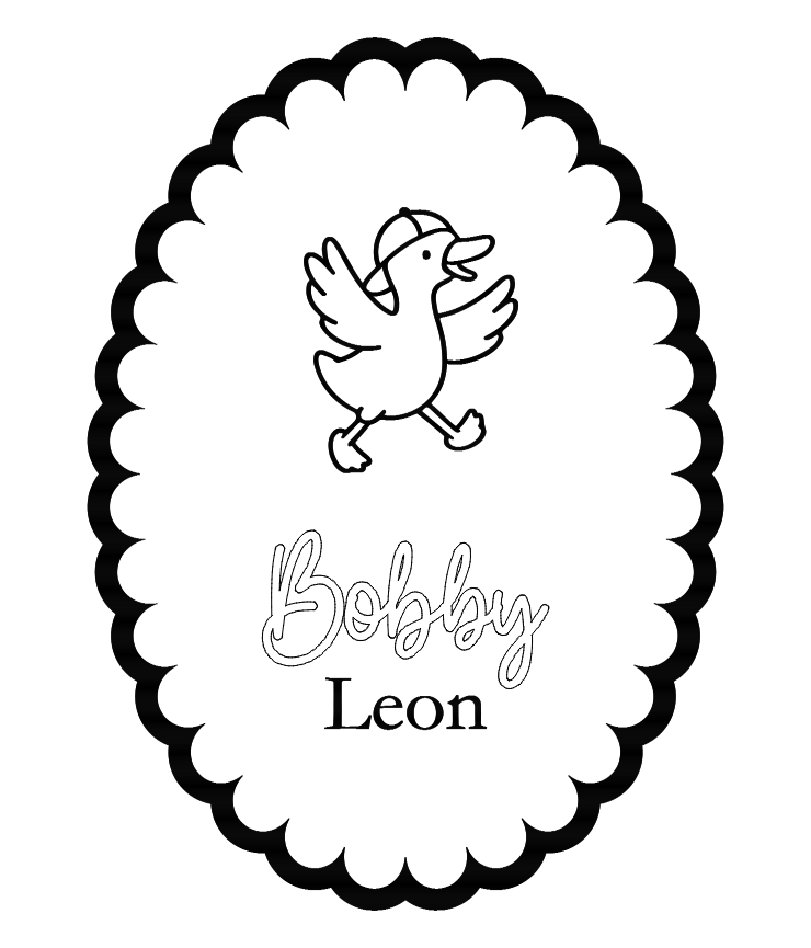 Silly goose oval birth announcement plaque