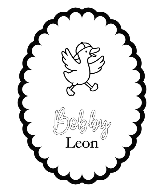Silly goose oval birth announcement plaque