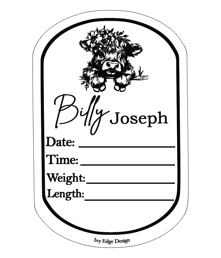 Highland birth announcement