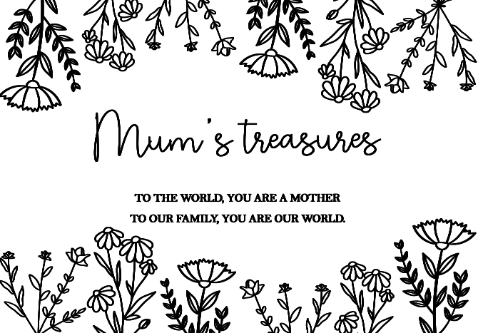 Mother's Day keepsake box (ply lid)