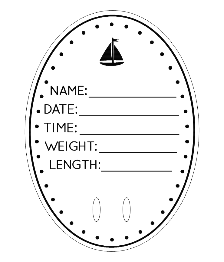 Multi-design dotted oval birth announcement