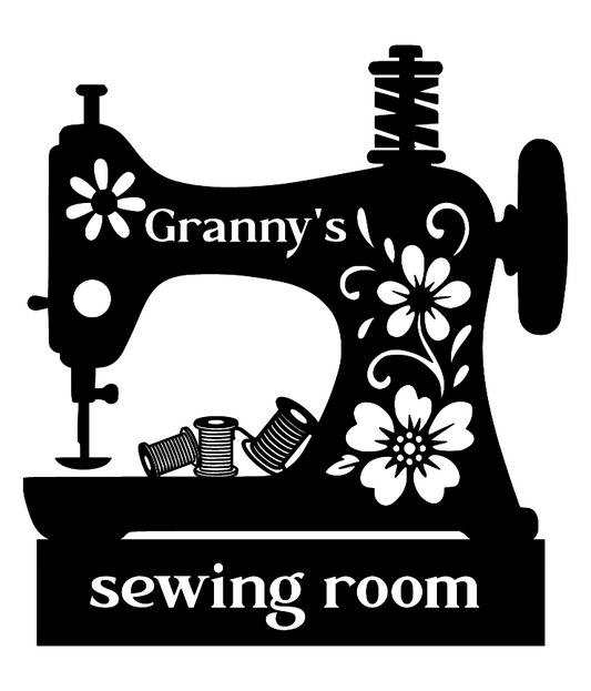 Acrylic/ ply sewing sign