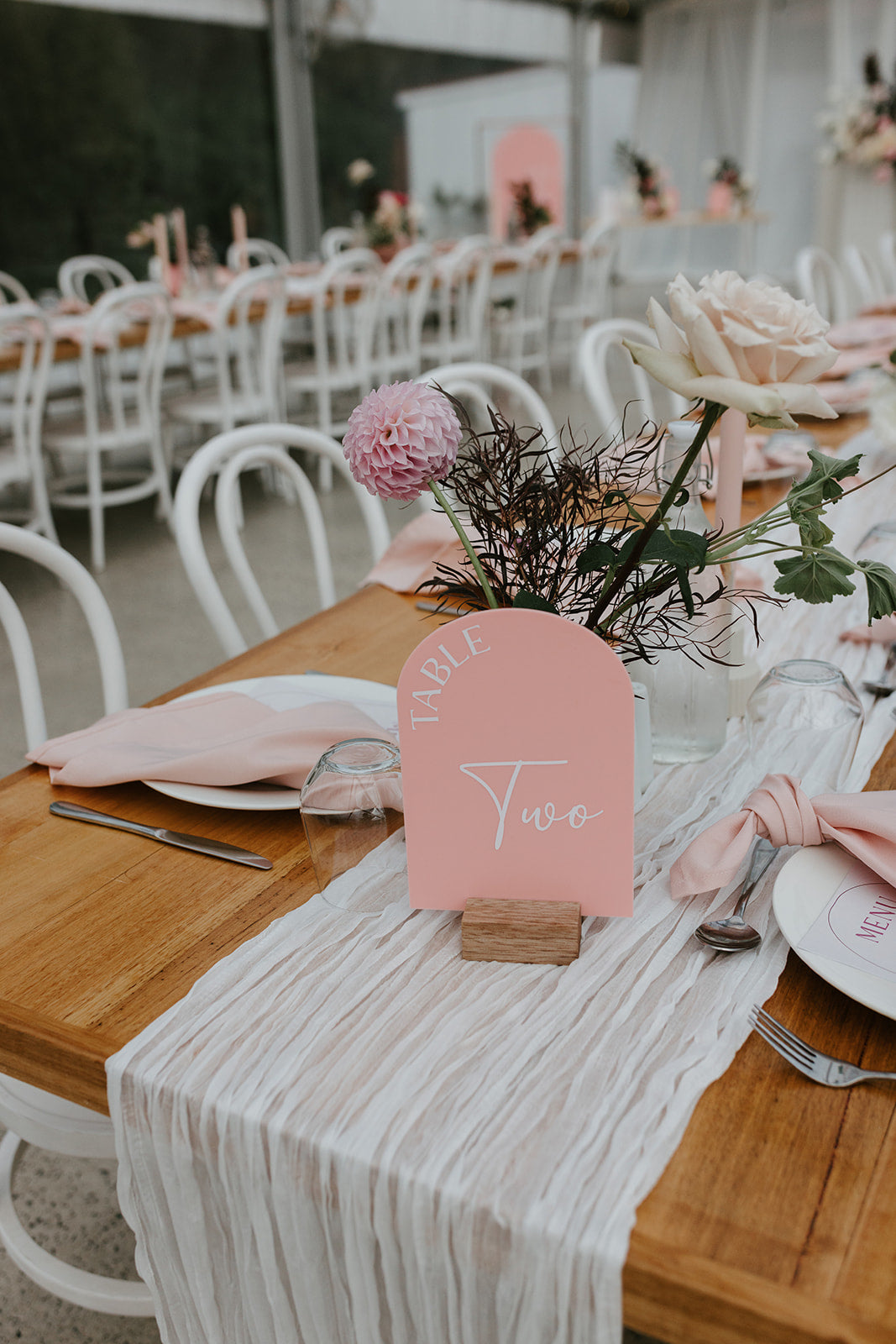 Table numbers/ guest book/ in loving memory signage