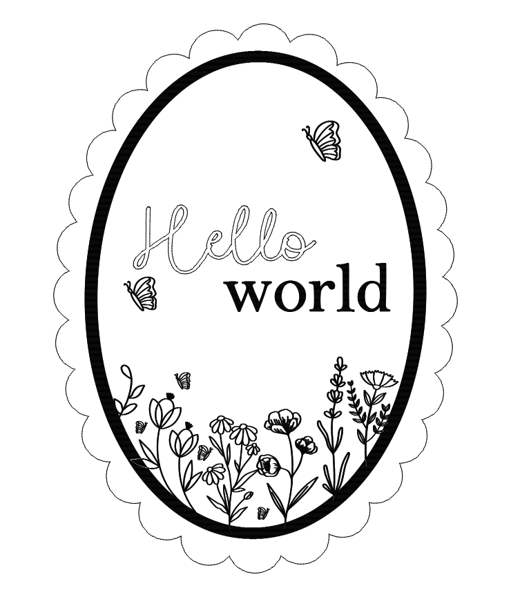 Butterfly (oval) birth announcement plaque