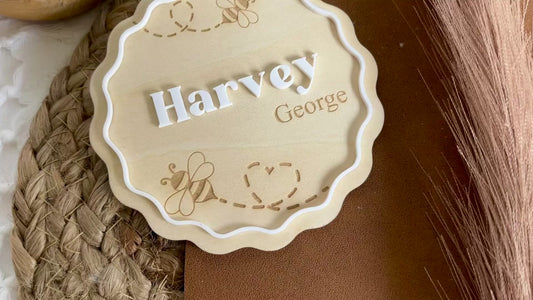 Bee birth announcement