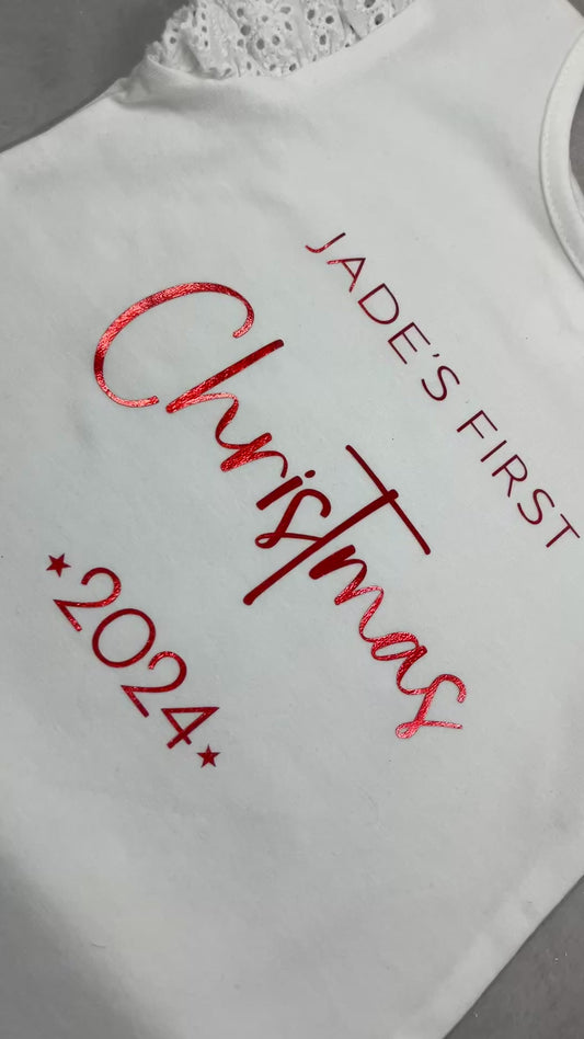 First Christmas bodysuit