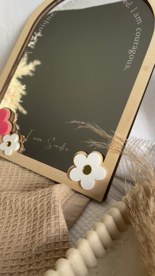 Daisies affirmation mirror